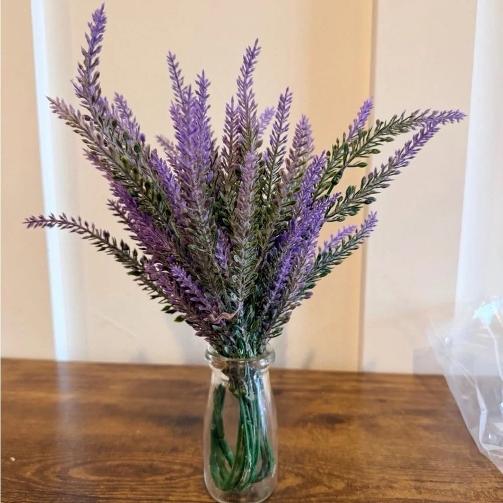 Purple Lavender Faux Floral Arrangement